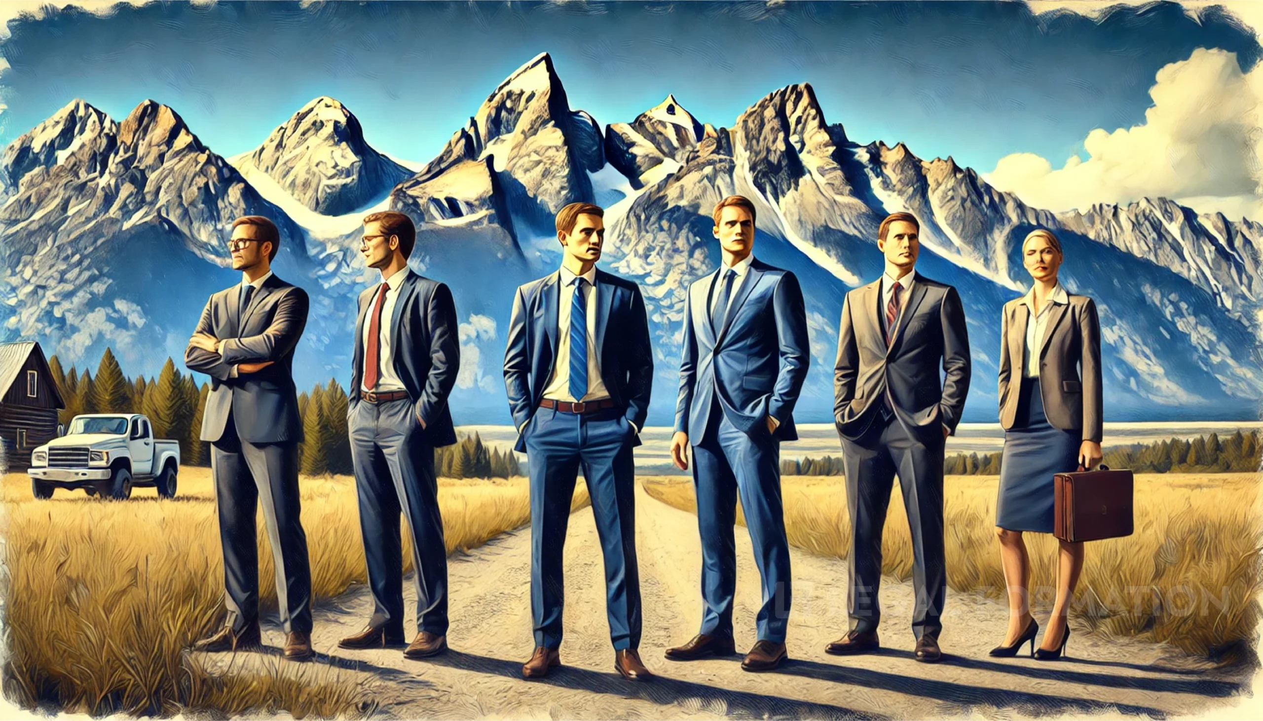 Illustration of Wyoming Registered Agents to choose from.
