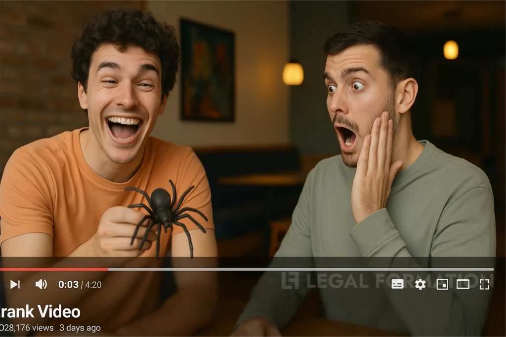 The boys play pranks on youtube.