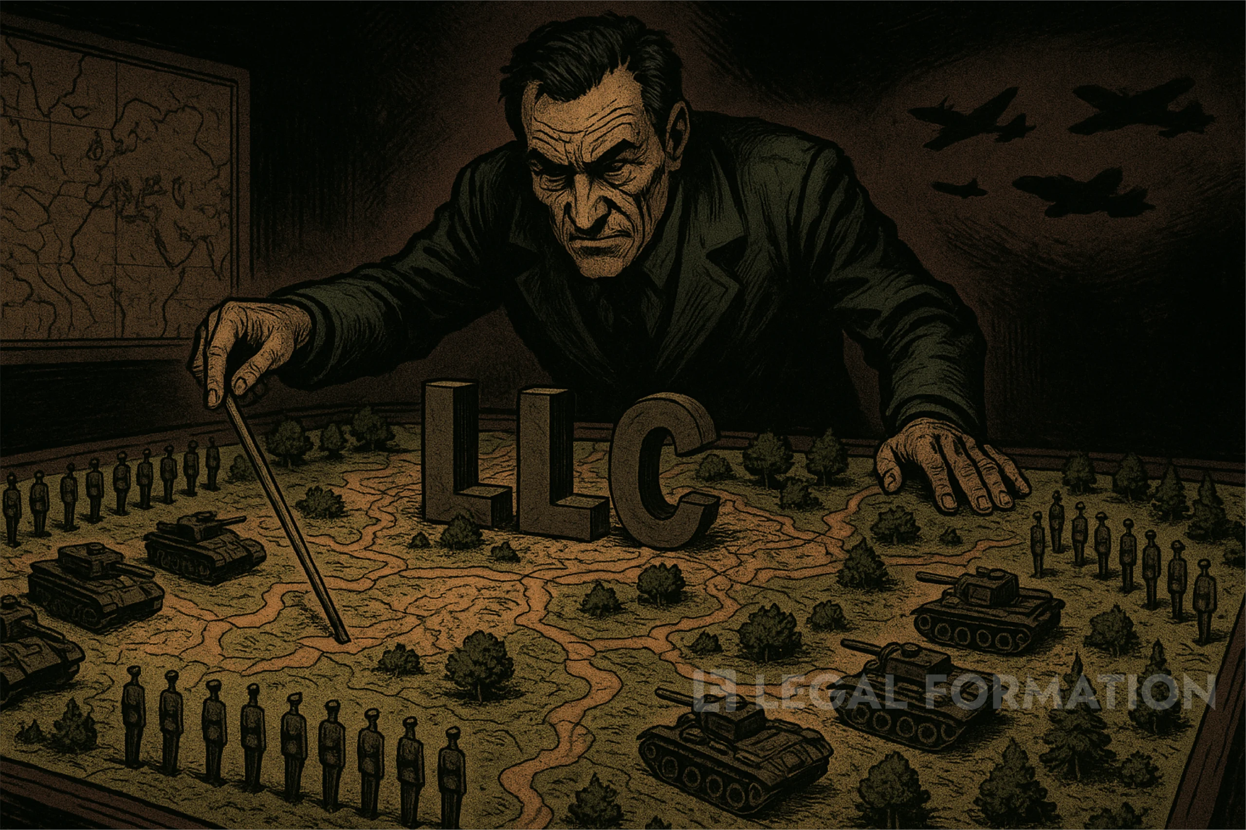 A military man is planning LLC strategy like a war game.